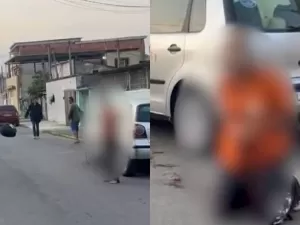 Vídeo choca ao mostrar momento em que gari é morta a facadas no meio da rua