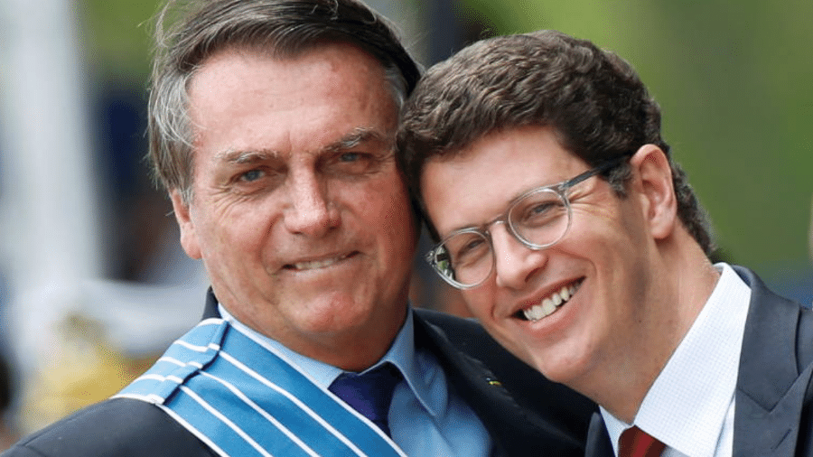Jair Bolsonaro e Ricardo Salles (Foto: Reprodução) - Reprodução / Internet