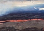 Imagens impressionantes de satélite mostram maior vulcão do mundo entrando em erupção - Reprodução