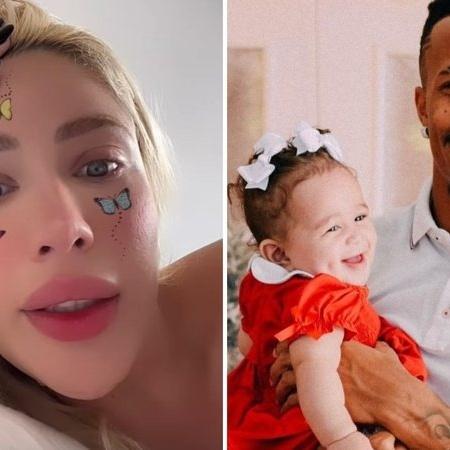 Karoline Lima e Éder Militão com a filha Cecília - Reprodução/Instagram