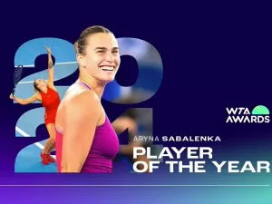 Aryna Sabalenka é escolhida a jogadora do ano na eleição da WTA