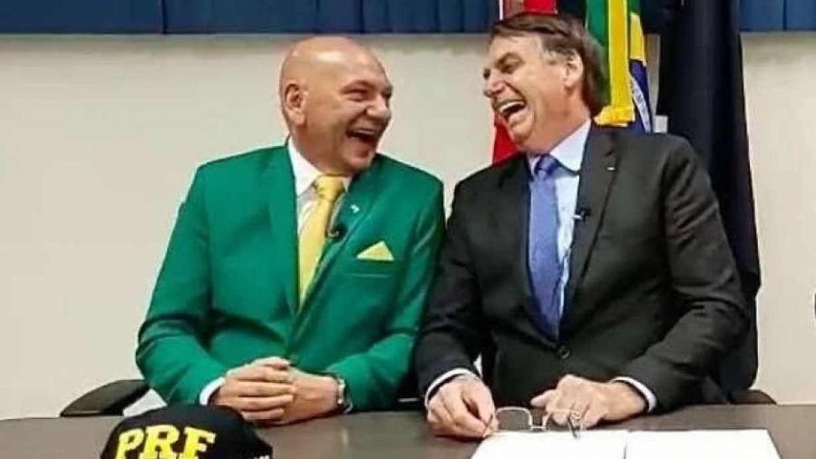 Dono da Havan, Luciano Hang, e o presidente Jair Bolsonaro                              - REPRODUçãO/INSTAGRAM                            