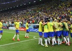 Jogadores comemoram após vitória da Seleção Brasileira - GettyImages