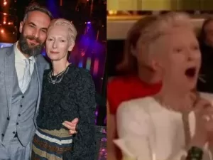 Globo de Ouro 2025: Marido de Tilda Swinton revela reação da atriz aos memes brasileiros