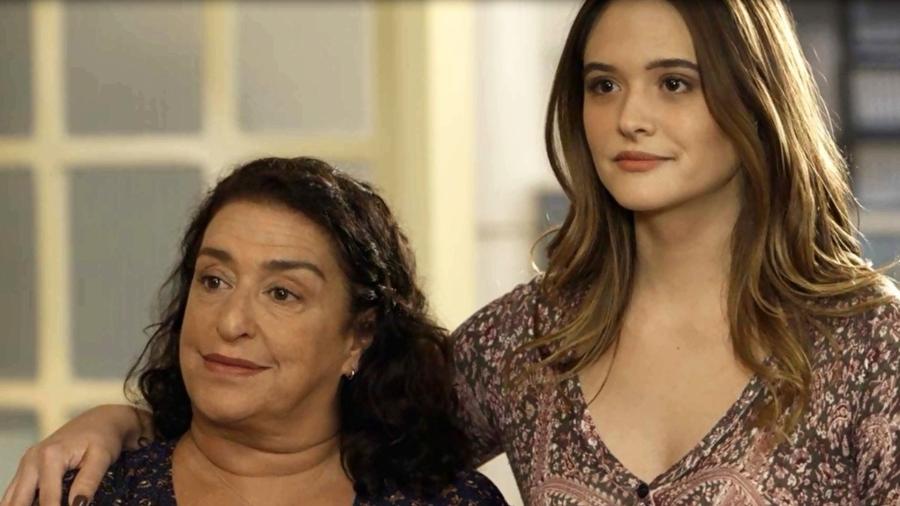 Ermelinda (Grace Gianoukas) e Luna (Juliana Paiva) de Salve-se Quem Puder (Divulgação/TV Globo) - Reprodução / Internet