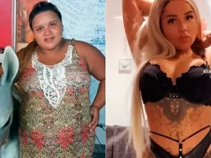 Influencer posa de lingerie após emagrecer 71 kg: "Concorrência irritada"
