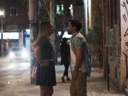 Britney (Glamour Garcia) e Abel (Pedro Carvalho), de A Dona do Pedaço (Reprodução)