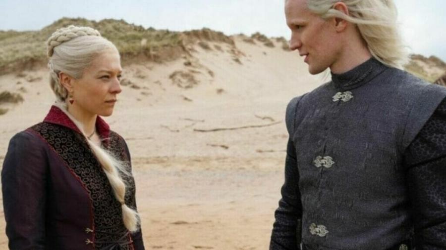 Emma D"Arcy e Matt Smith em cena de "House of the Dragon" - Imagens: Divulgação/HBO