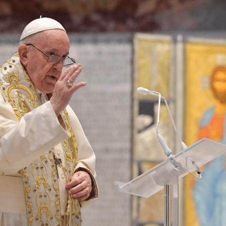 O Papa Francisco durante a benção de Páscoa - Divulgação/Vaticano