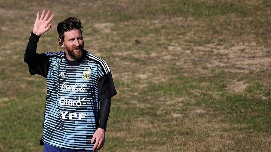 Lionel Messi está se preparando para a Copa com a seleção argentina - Agustin Marcarian/Reuters