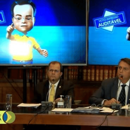 Live de Bolsonaro não mostrou provas de fraude nas urnas eletrônicas - Reprodução