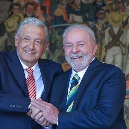 Lula se encontra com presidente López Obrador - Reprodução/ Twitter @lulaoficial 