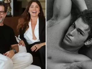 Filho de Giovanna Antonelli e Murilo Benício sensualiza sem camisa: "Pais capricharam"
