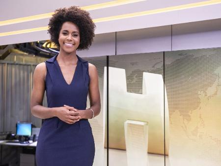 Maria Júlia Coutinho, a Maju, no jornal "Hoje", agora sempre na liderança do horário - Divulgação/TV Globo