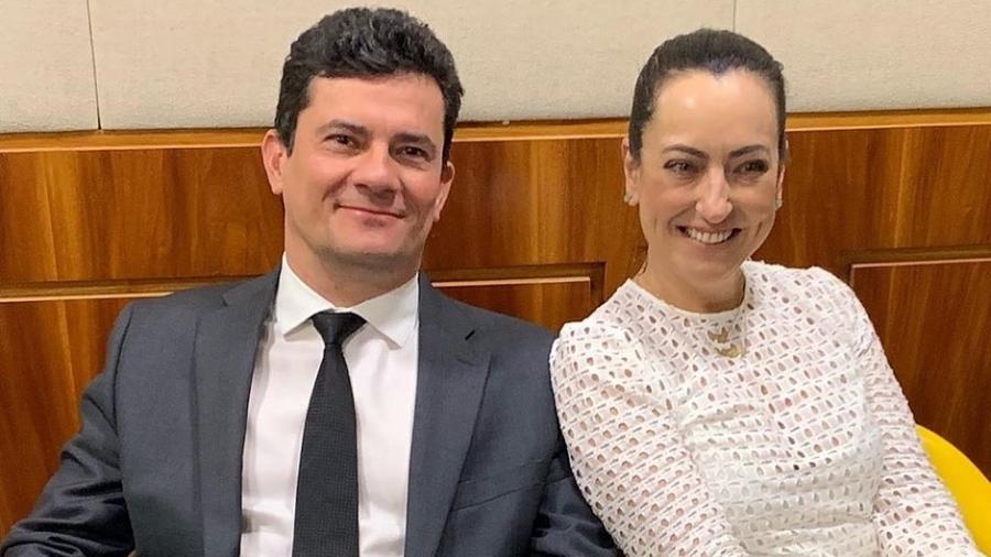 Rosângela e Sérgio Moro pretendem concorrer pelo União Brasil - Reprodução