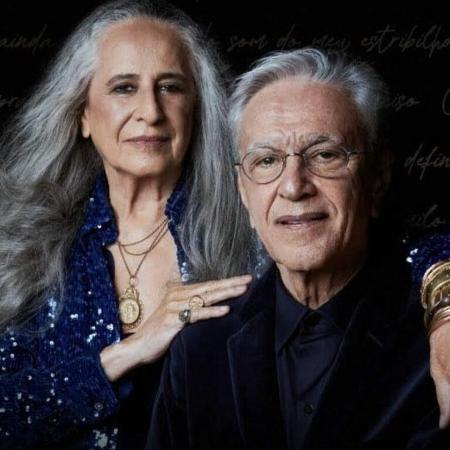 Maria Bethânia e Caetano Veloso:  espetáculos em cinco estádios de norte a sul