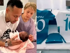 Neymar posta foto com roupas infantis, e fãs especulam sobre terceira filha