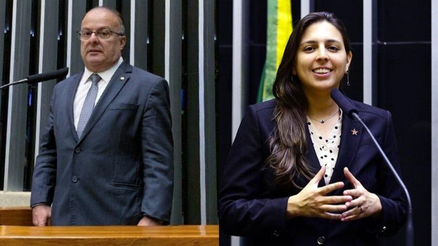 Paulinho Freire e Natália Bonavides, candidatos à Prefeitura de Natal