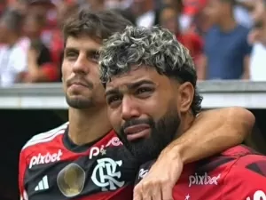 Flamengo x Cuiabá: Gabigol se emociona com despedida de Filipe Luís