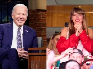 Após teoria bizarra, Joe Biden responde se Taylor Swift o apoiará nas próximas eleições; assista