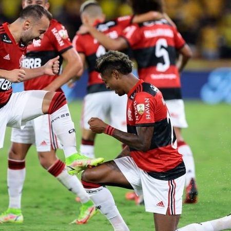 Festejo do gol do Flamengo - GettyImages