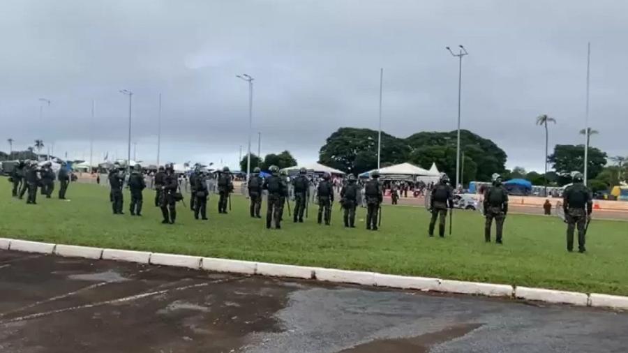 Em 9/1, forças militares desocuparam acampamento de bolsonaristas no Quartel-General do Exército em Brasília                        