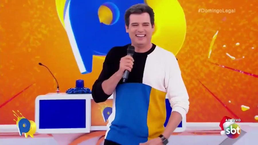 Celso Portiolli no Passa ou Repassa (Reprodução/SBT). - Reprodução/SBT