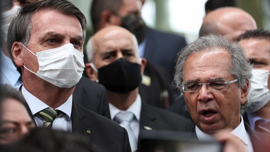 Logo após sair da visita ao presidente Supremo Tribunal  Federal, Dias Toffoli, na semana passada, Bolsonaro anunciou que atenderá ao pedido de veto de seu ministro Paulo Guedes - Marcos Corrêa/PR
