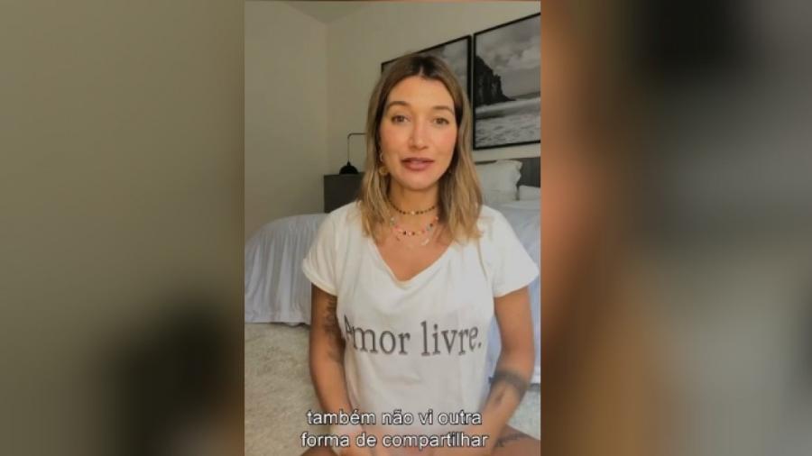 Gabriela Pugliesi no vídeo em que anuncia retorno às redes sociais - Reprodução