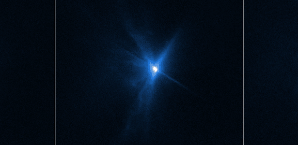 Dart: o telescópio Hubble fotografou impacto de nave com asteroide