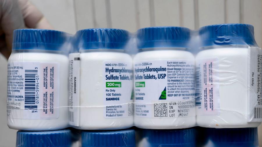 Hidroxicloroquina é um dos medicamentos do chamado ?kit covid? - Yuri Cortez/Getty Images