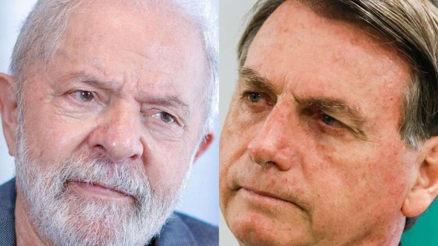  Lula e Bolsonaro: indicador de voto espontâneo sugere que diferença entre os dois deve diminuir, não aumentar -                                 RICARDO STUCKERT E ISAC NóBREGA/PR                            