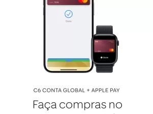 C6 Bank libera suporte ao Apple Pay para cartões da Conta Global