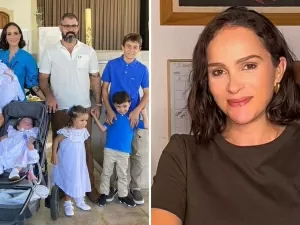 Juliano Cazarré deixa cuidados dos 6 filhos para mãe: esposa do ator esclarece