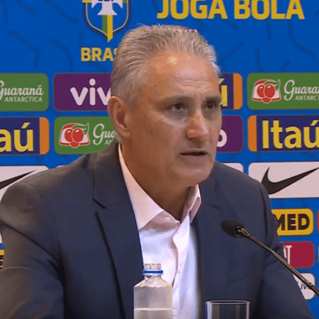 Tite, treinador da Seleção Brasileira durante convocação para Eliminatórias - CBF TV