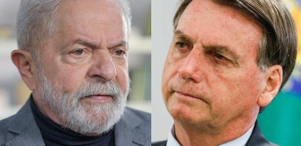 O ex-presidente Lula e o presidente Jair Bolsonaro: chance de segundo turno nunca foi tão alta                        