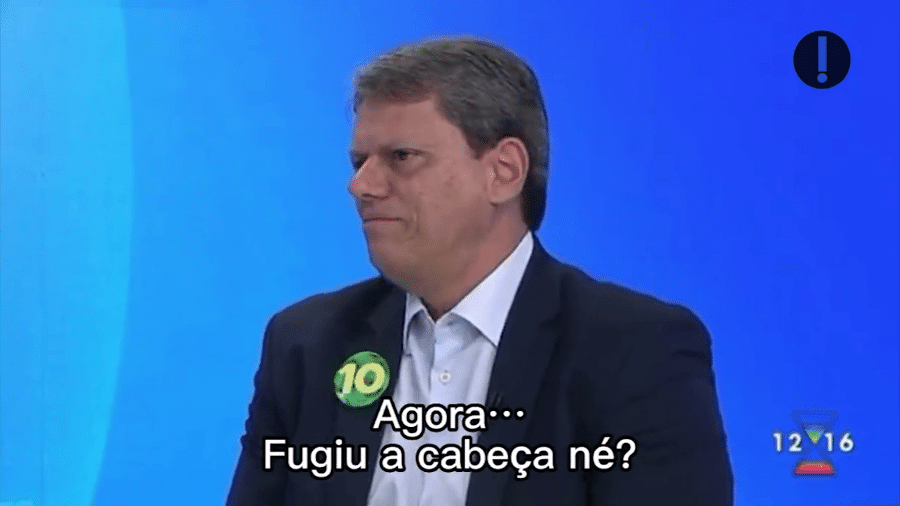 Tarcísio de Freitas durante entrevista à Rede Vanguarda, filiada da Globo - O Antagonista 