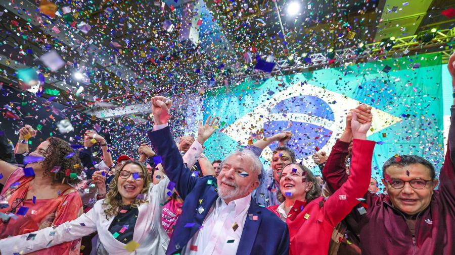 Defesa da soberania foi o principal tema abordado por Lula em seu discurso de pré-candidatura para presidente. - Foto: Ricardo Stuckert