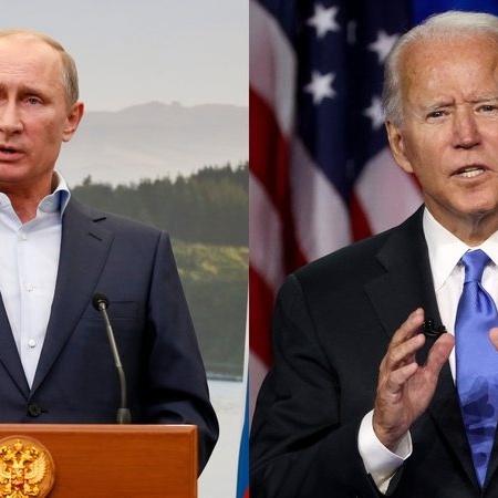 Vladimir Putin e Joe Biden, atuais presidentes da Rússia e dos Estados Unidos, respectivamente