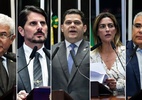 Favorito, Alcolumbre apoiou o governo em 84% das votações; veja o perfil dos candidatos no Senado - Marcos Pontes (PL-SP), Marcos do Val (Podemos-ES), Davi Alcolumbre (União Brasil-AP), Soraya Thronicke (Podemos-MS) e Eduardo Girão (Novo-CE) são os candidatos à presidência do Senado. Foto: Agência Senado