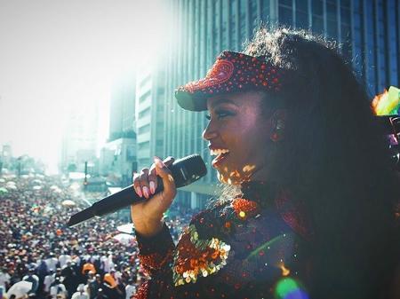 Iza na Parada LGBT de São Paulo  (Reprodução/Instagram)