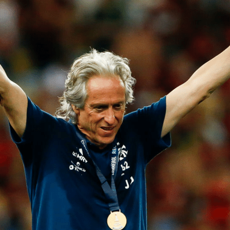 Jorge Jesus renovou contrato com o Flamengo por um ano recentemente - GettyImages