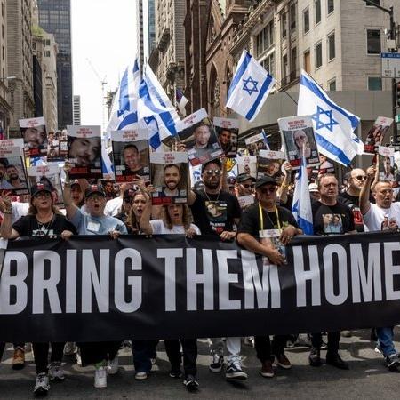 Manifestação pela libertação dos reféns - Getty Images