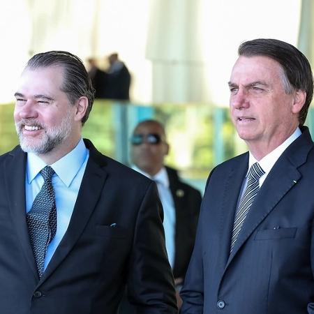 O ex-presidente do Supremo Dias Toffoli e o presidente da República, Jair Bolsonaro  -  Marcos Corrêa/PR 