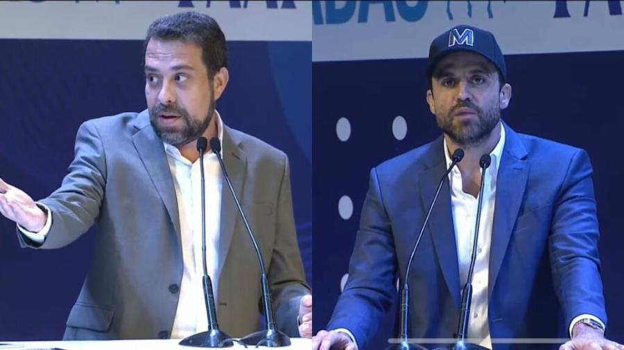 Guilherme Boulos e Pablo Marçal protagonizaram diversos embates no primeiro turno da disputa eleitoral - Reprodução / Internet