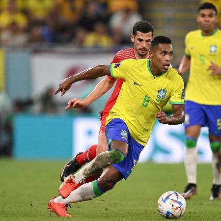                                  Alex Sandro na Copa do Mundo 2022                              -                                 AFP                            