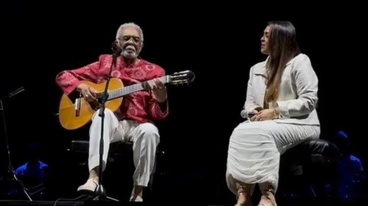 Preta Gil canta ao lado de Gilberto Gil em show em São Paulo Preta Gil canta ao lado de Gilberto Gil em show em São Paulo