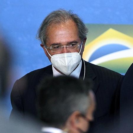 Ministro da Economia, Paulo Guedes, durante cerimônia de Anúncios da Caixa - Edu Andrade/Ascom/ME