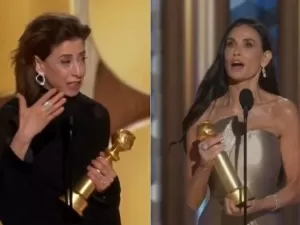 Globos de Ouro para Fernanda Torres e Demi Moore viram Oscar 2025 do avesso