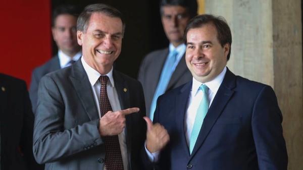 Jair Bolsonaro e Rodrigo Maia - Antonio Cruz / Agência Brasil